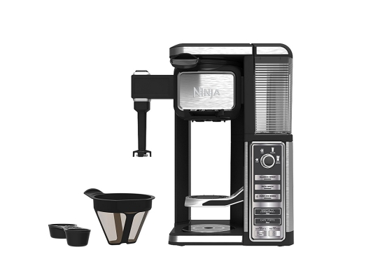 Single-Serve, Pod-Free Ninja Coffee Maker Bar with built-in frother under $200